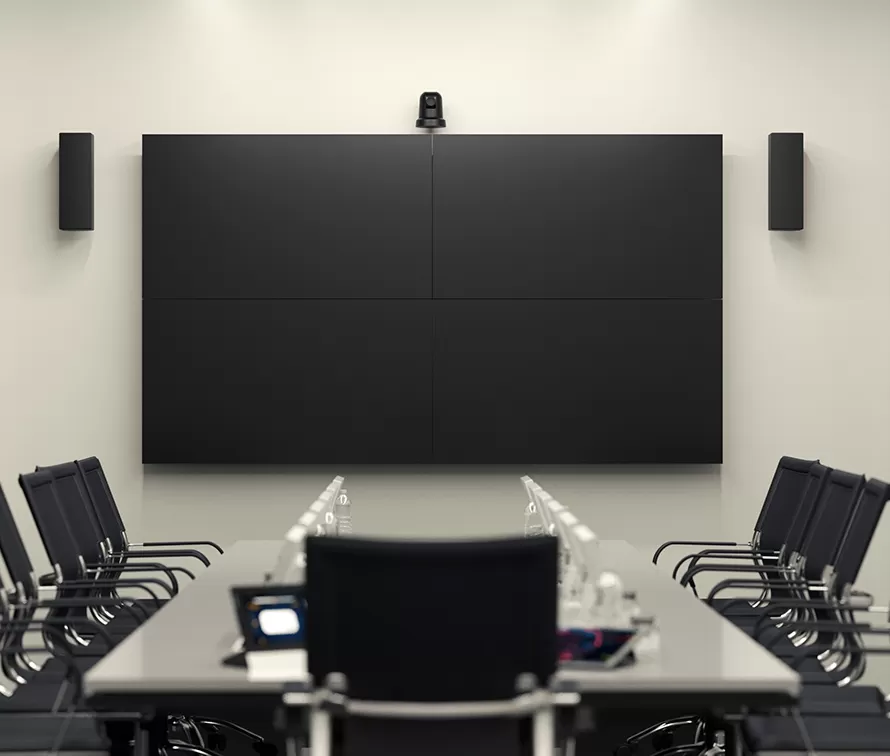2x2 video wall in the meeting room
